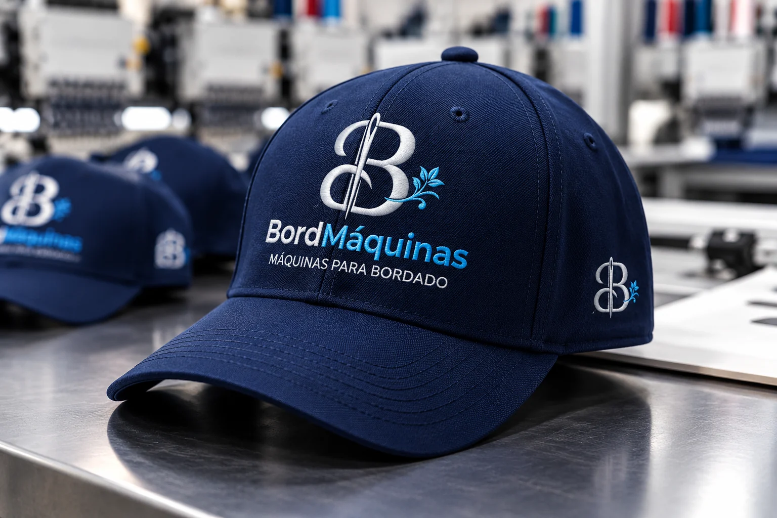 Bonés personalizados produzidos em escala