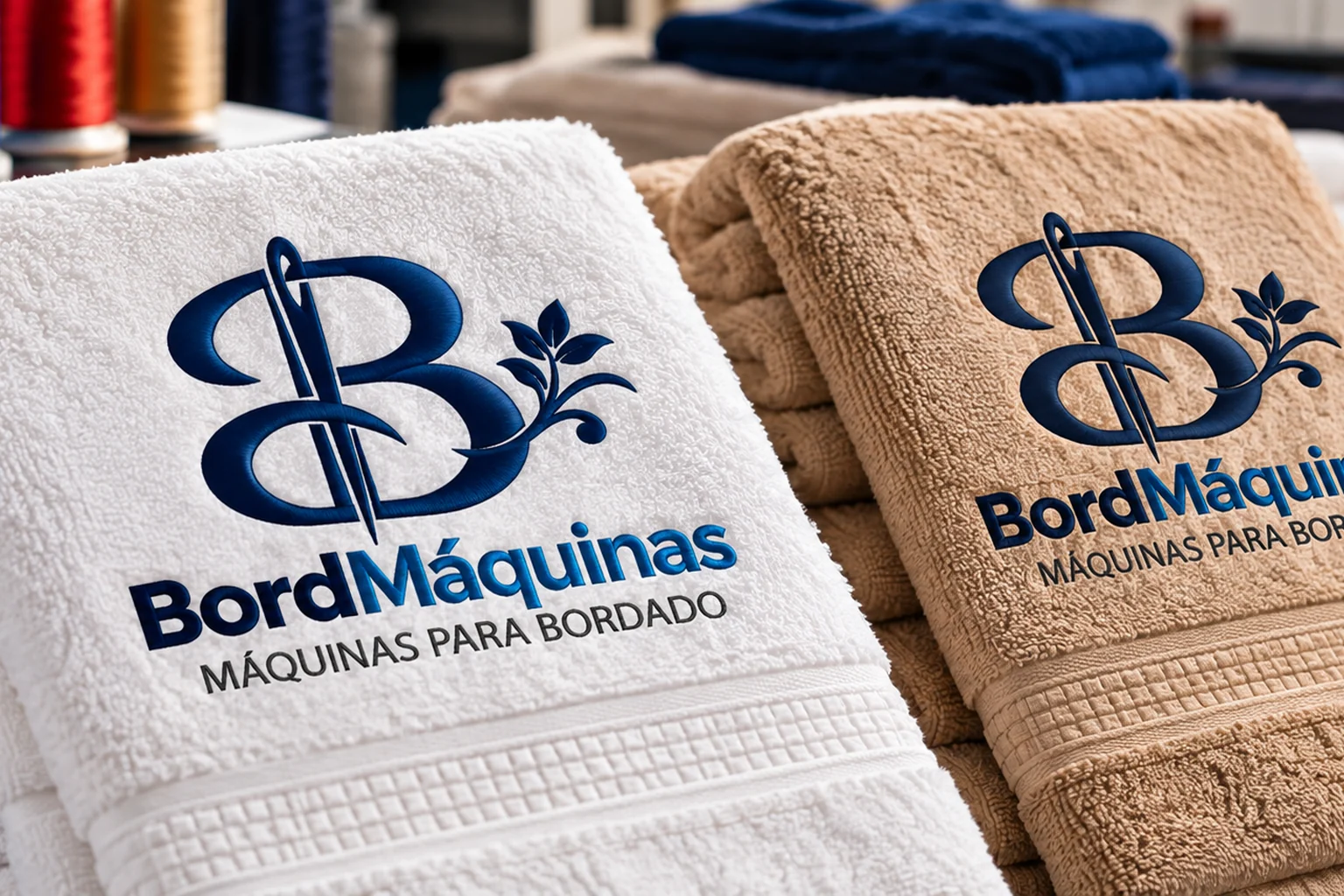 Produtos têxteis personalizados com bordado BordMáquinas