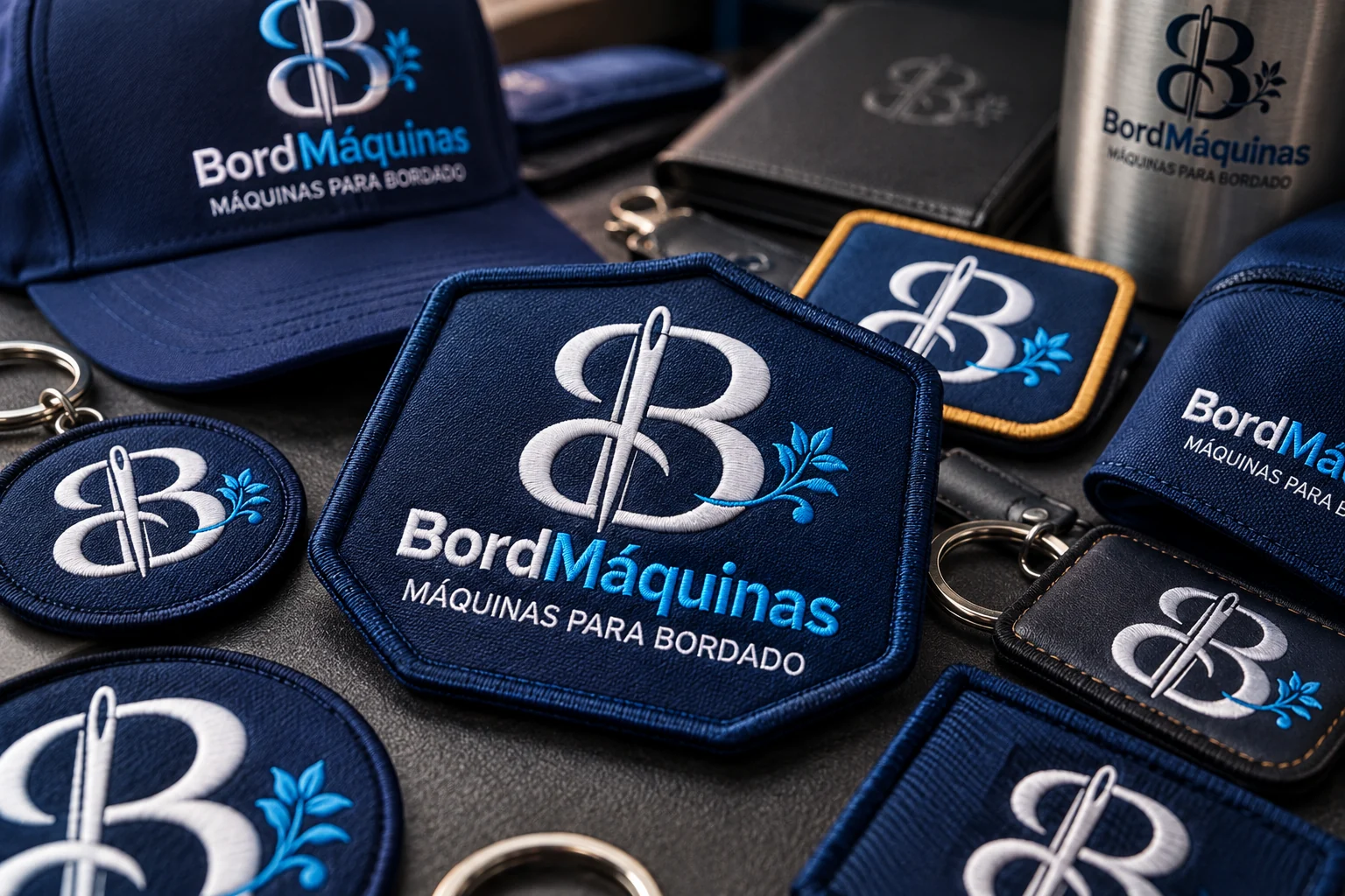 Brindes e materiais promocionais bordados